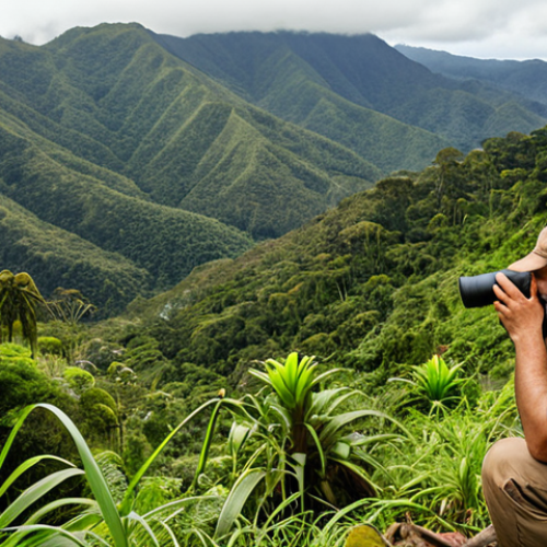 Home 4 **
"Diverse group of people collaborating in a lush, green rainforest. Botanists, ornithologists, and nature enthusiasts using field guides and binoculars. Focus on teamwork and shared knowledge in biodiversity observation. Serra da Mantiqueira in the background."
**