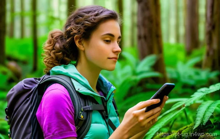 생물종 관찰 기록을 위한 사용자 친화적 디자인 - Prompt 1: Serene Observation with an Intuitive App**